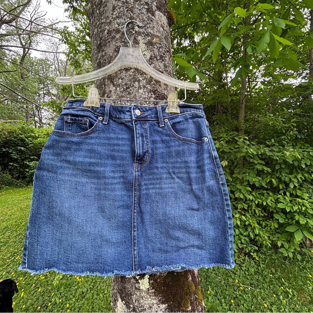 Old Navy Blue Mini Skirt Casual